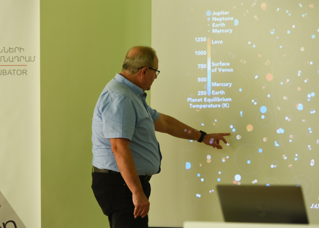 Աստղաֆիզիկոս, ԵՊՀ շրջանավարտ, պրոֆեսոր Վլադիմիր Հայրապետյանը «Կյանքի փնտրտուքը Տիեզերքում» և «Լուսնի և Մարսի հանելուկների լուծումները» խորագրերով դասախոսություններ է կարդացել ԵՊՀ-ում