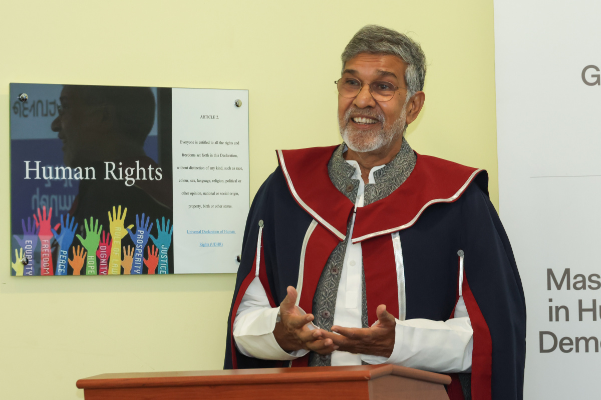 Խաղաղության նոբելյան մրցանակակիր Քայլաշ Սաթյարթիին շնորհվեց ԵՊՀ պատվավոր դոկտորի կոչում