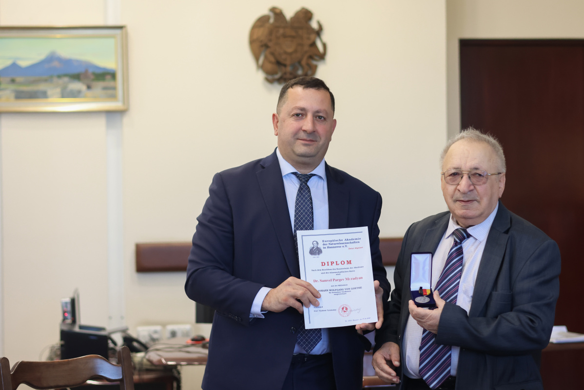ԵՊՀ պրոֆեսորն արժանացավ Յոհան Վոլֆգանգ ֆոն Գյոթեի անվան շքանշանի