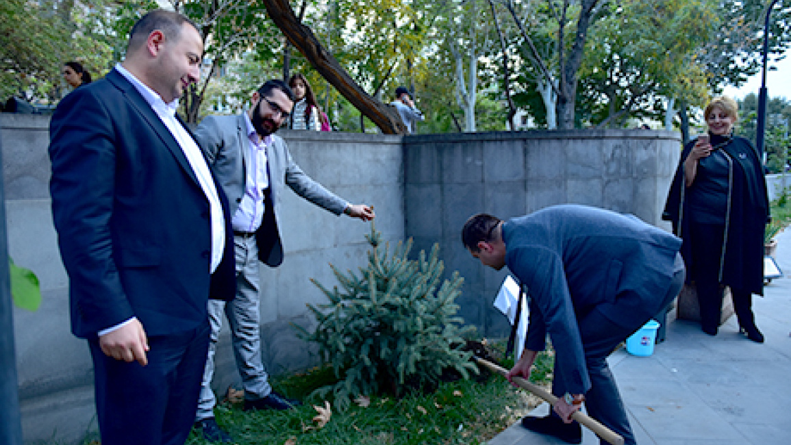 Church-s--tree-planting