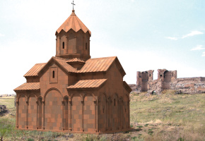 1.	Անի, Բախտաղեկի եկեղեցի, եռաչափ մոդելավորմամբ վերակազմություն, տեսքը հարավ–արևելքից, հեղ.` ճարտ. Ա. Հակոբյան, եռաչափ մոդելավորող` Պ. Ֆրանկյան, 2011 թ.