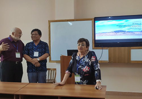 Kim-Yong-Shik-and-Victor-Kuzevanov-at-YSU